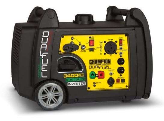 Champion 3400W dual fuel inverter generator